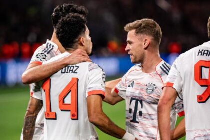 Luis Díaz marcó doblete y se fue expulsado en el Bayern - PSG