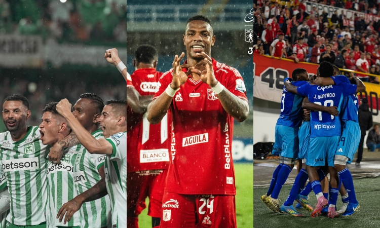 Fotos: Nacional, América y Millonarios cuenta de X