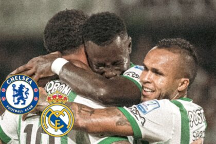 Foto: Nacional cuenta de X / Logo Chelsea y Real Madrid