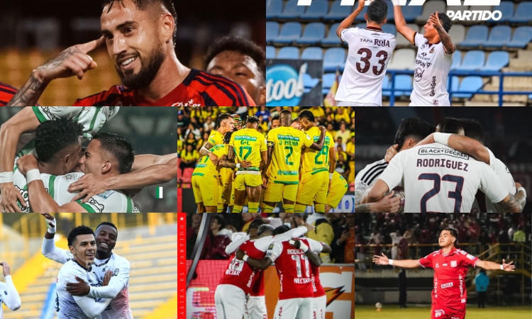 Fotos: Medellín, Tolima, Nacional, Bucaramanga, Junior, Santa Fe y América cuenta de X / Dimayor