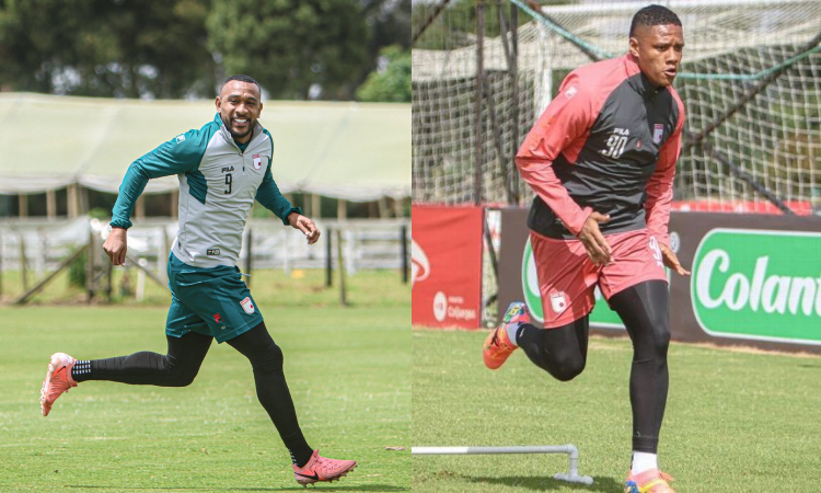 Angelo Rodríguez y Yairo Moreno en Santa Fe