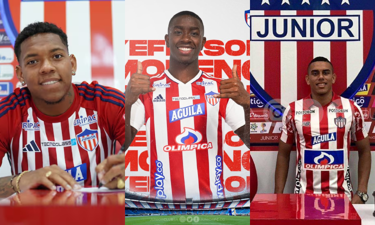 Díaz, Acuña y Moreno Junior de Barranquilla