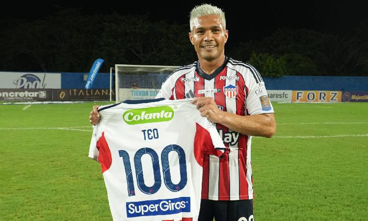 Teófilo Gutiérrez llegó a los 100 goles con Junior de Barranquilla