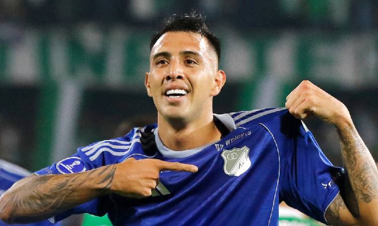 Rodrigo Contreras y el golazo que le marcó a Atlético Nacional