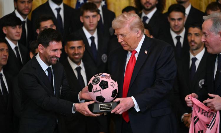 Trump homenajea a Messi y al Inter Miami en la Casa Blanca