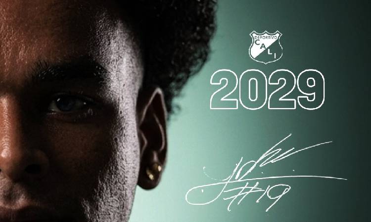 Deportivo Cali renovó a Johan Martínez hasta 2029
