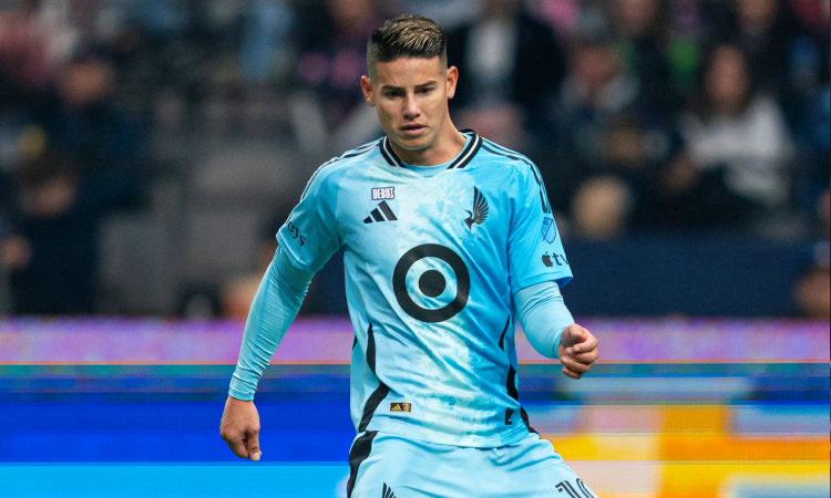 James Rodríguez fue titular por primera vez con Minnesota United