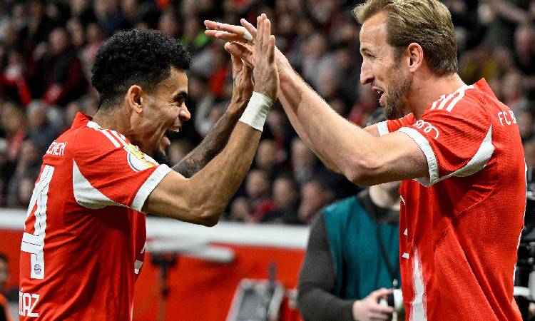 Kane y Luis Díaz envían al Bayern a la final de la Copa Alemania