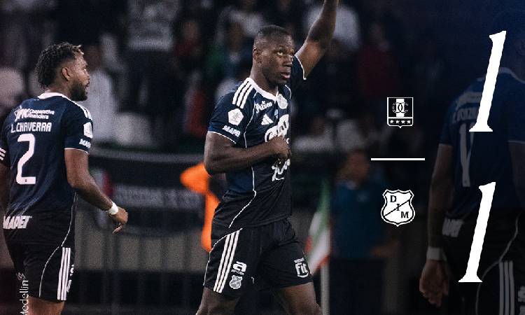 Medellín rescató un punto ante Once Caldas en Manizales